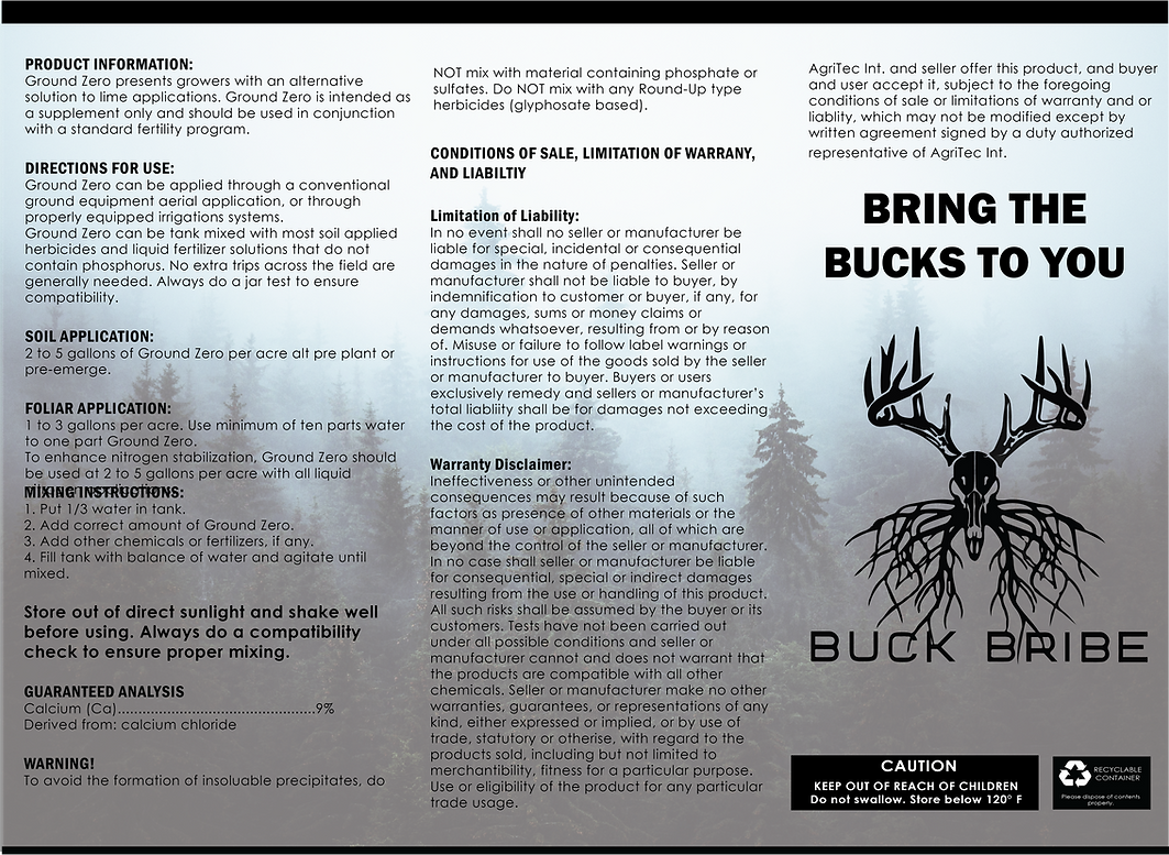 Buck Bribe Ground Zero | Liquid Calcium